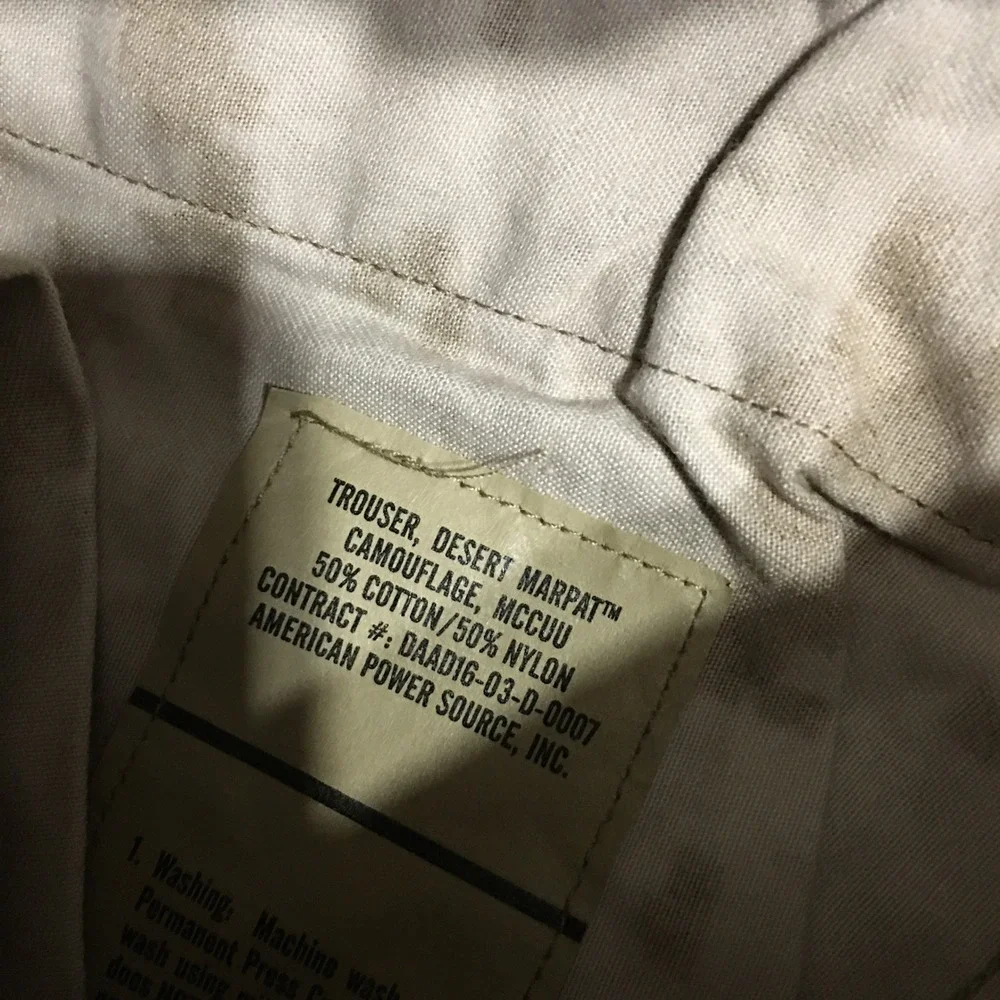 USMC Desert MARPAT Camo MCCUU Trousers Medium Short Uniform Tan NWT